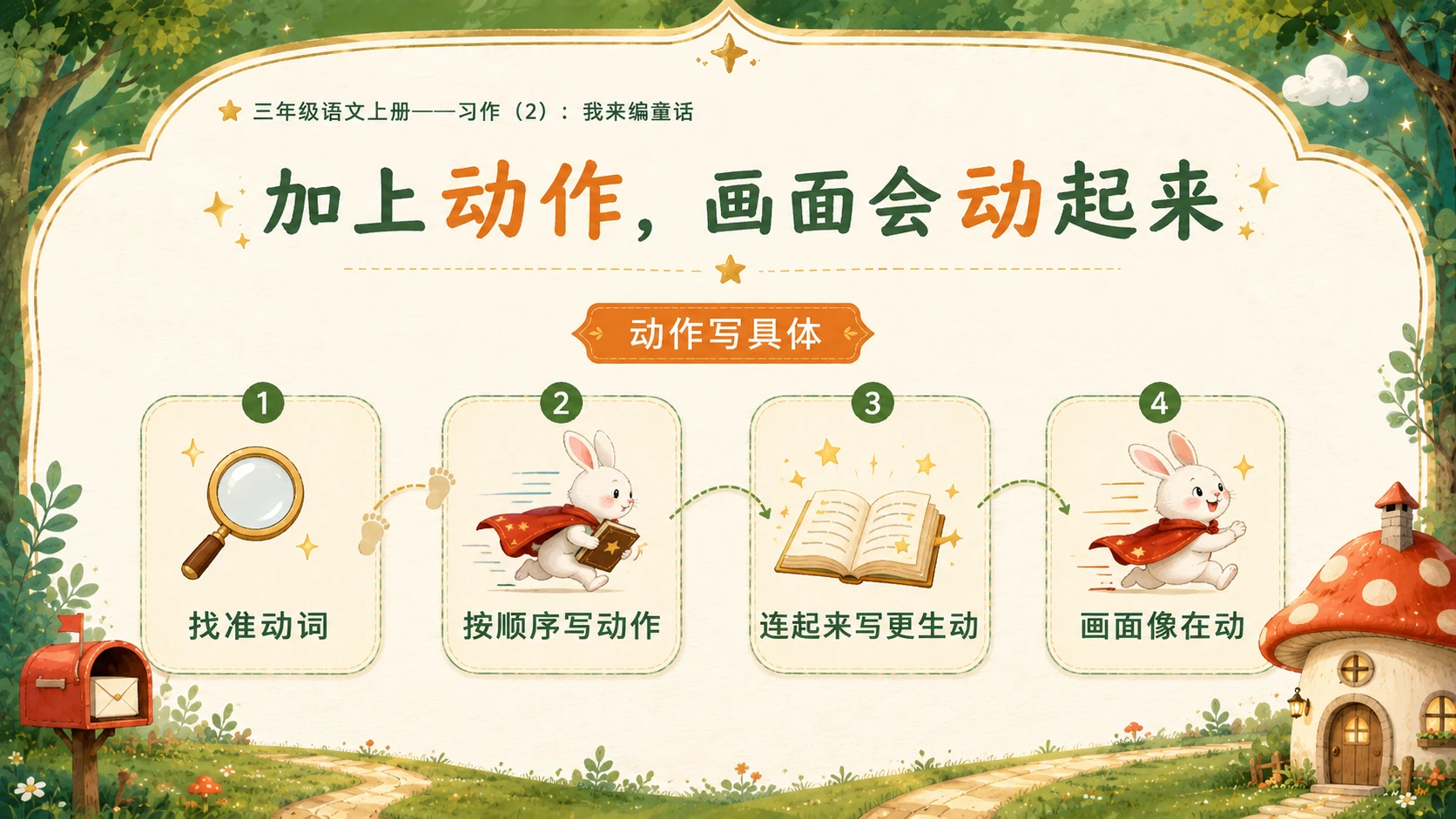 小学六年制统编教材系列课件——三年级语文上册习作：我来编童话（2） - 预览图8