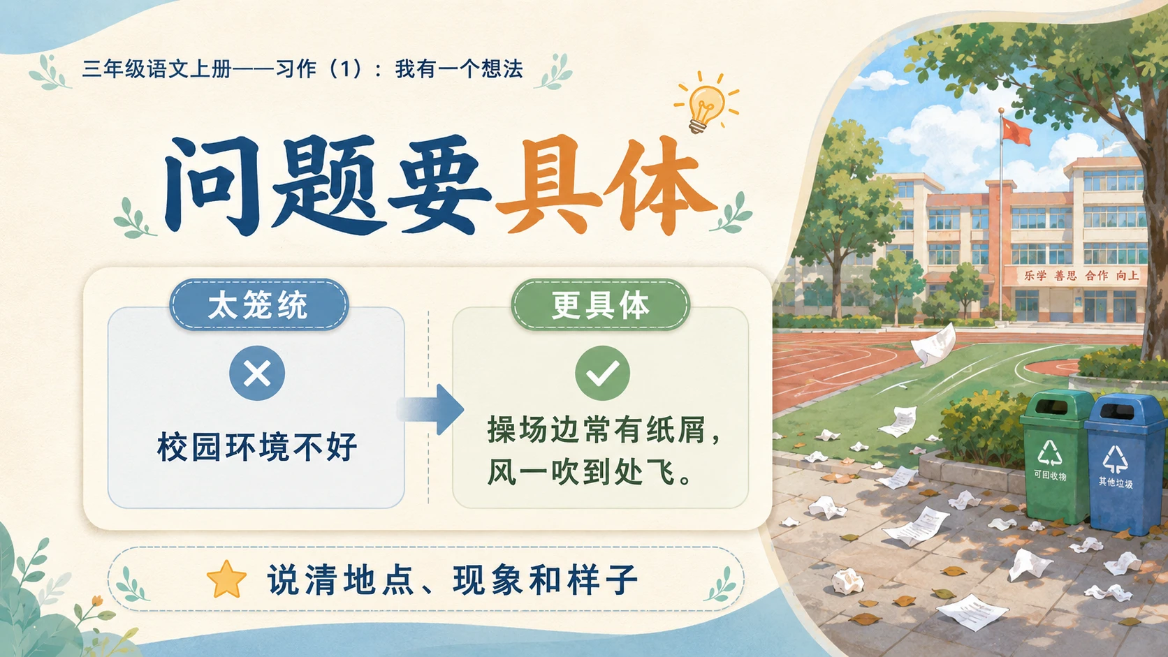 小学六年制统编教材系列课件——三年级语文上册习作：我有一个想法（1） - 预览图5