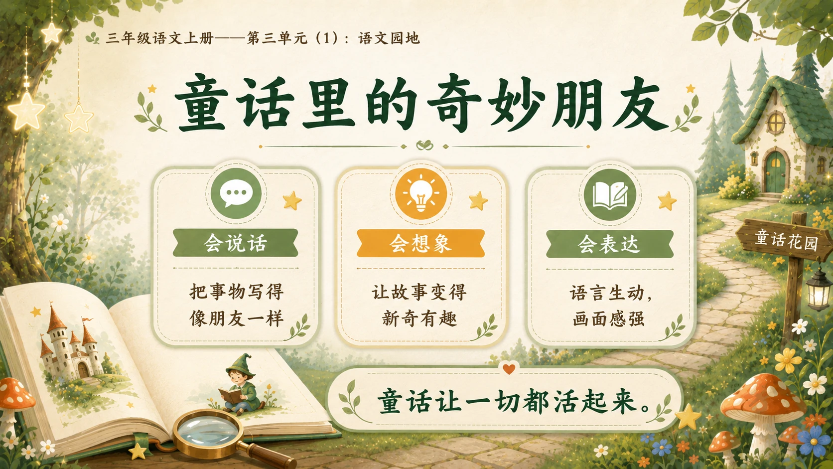 小学六年制统编教材系列课件——三年级语文上册：语文园地（1） - 预览图4