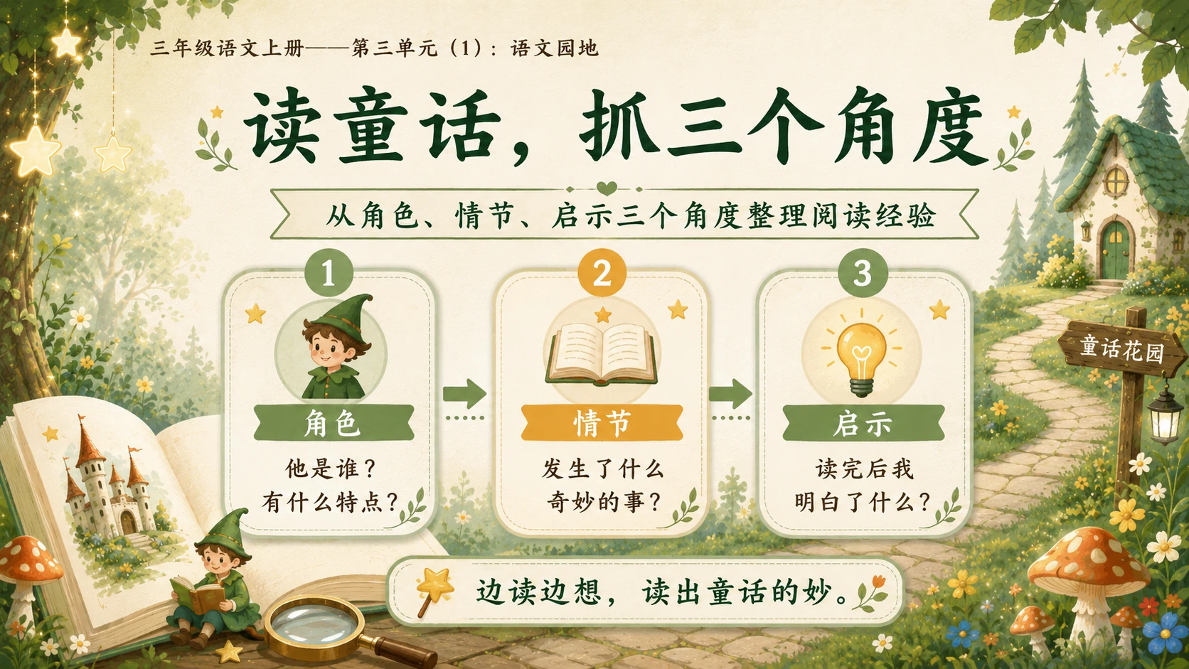 小学六年制统编教材系列课件——三年级语文上册：语文园地（1） - 预览图5