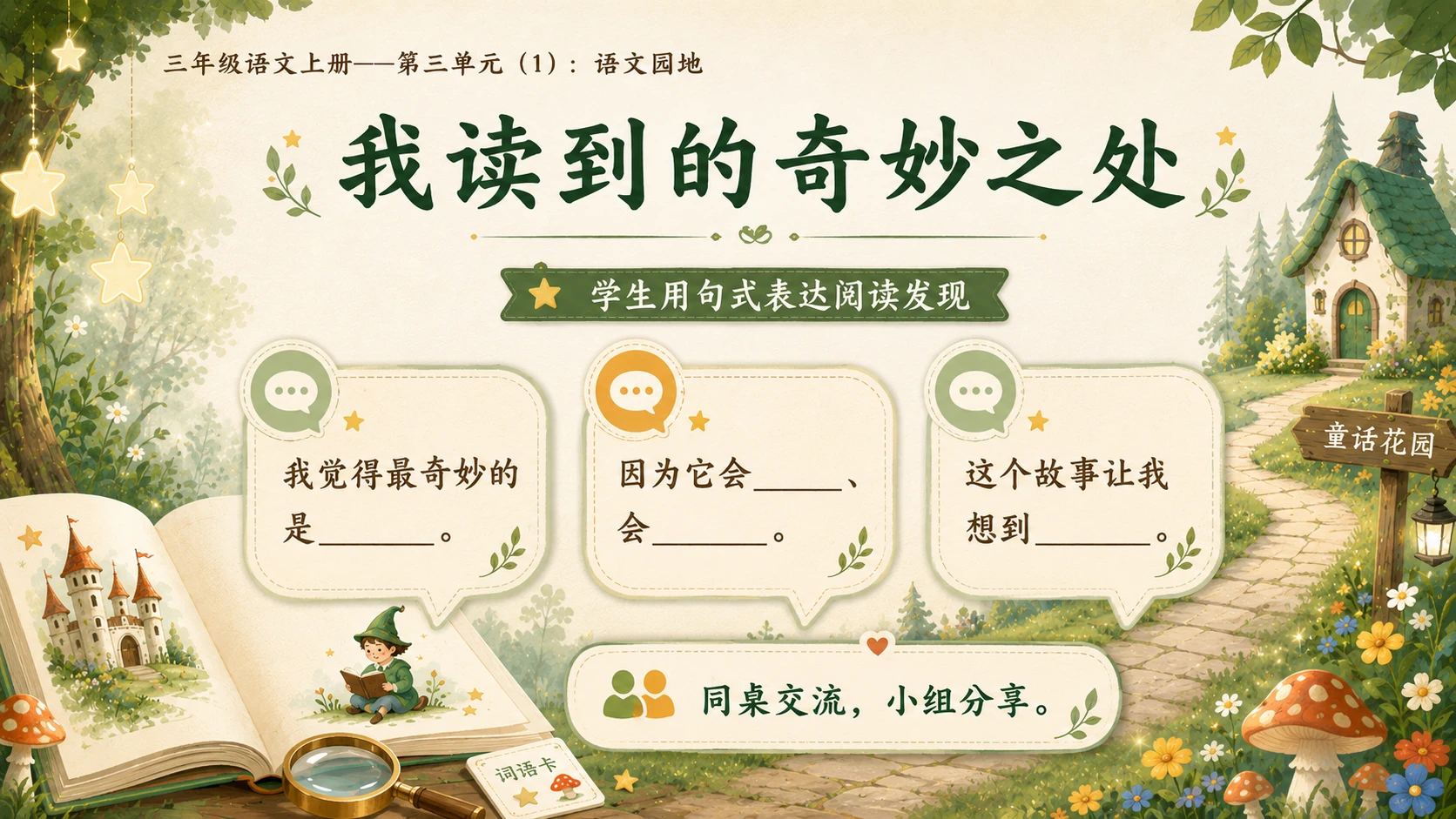 小学六年制统编教材系列课件——三年级语文上册：语文园地（1） - 预览图7