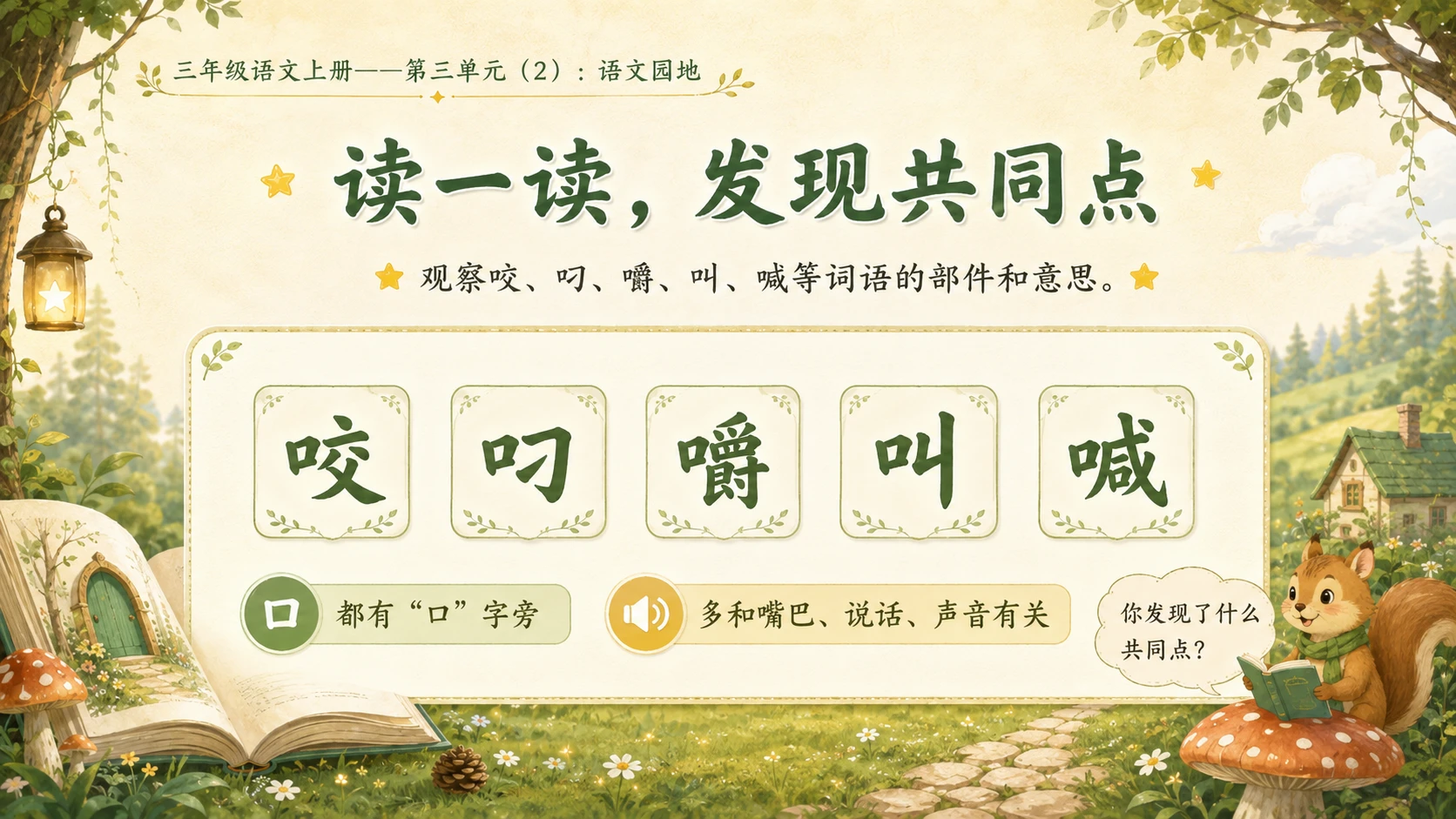 小学六年制统编教材系列课件——三年级语文上册：语文园地（2） - 预览图4