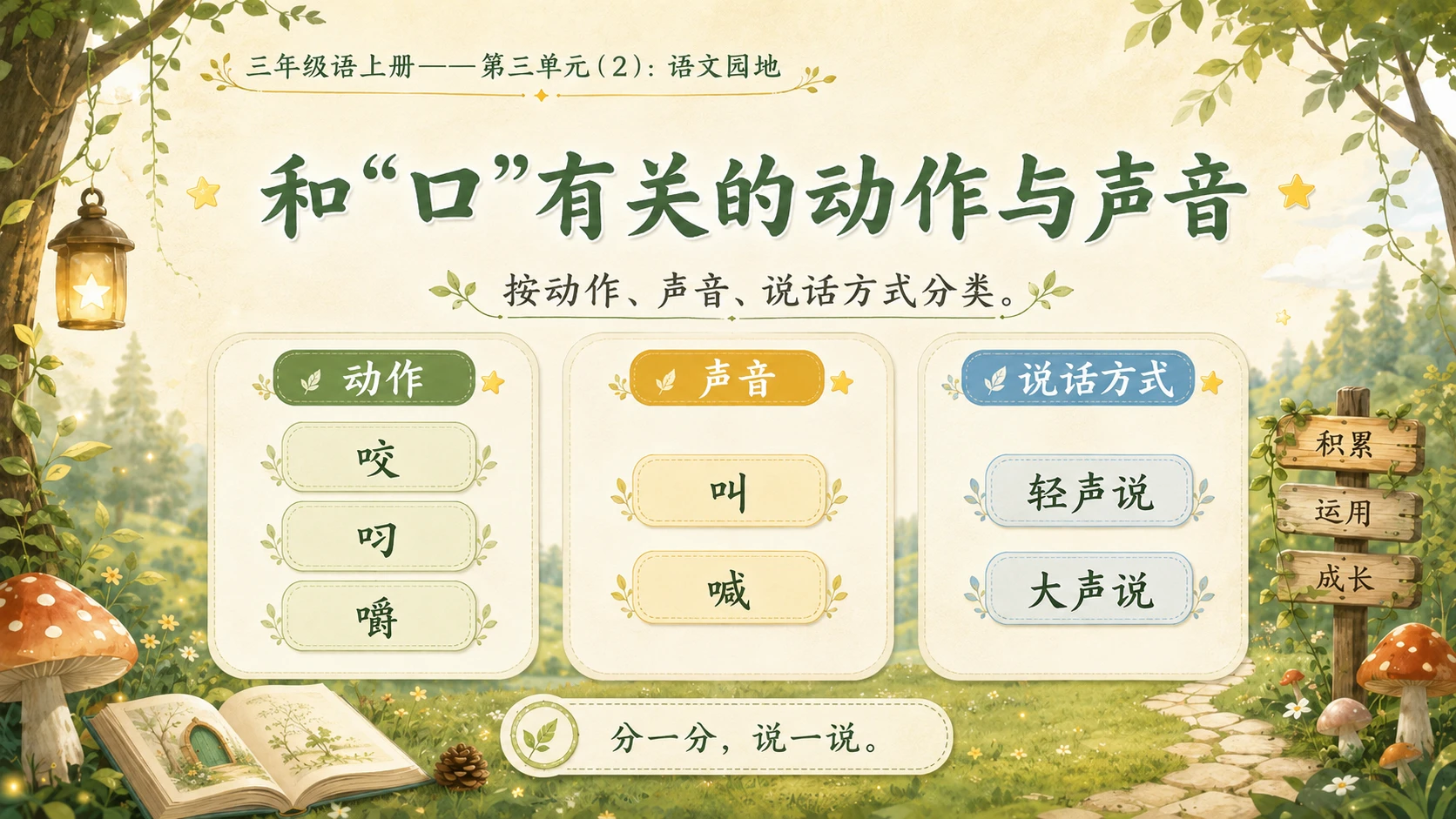 小学六年制统编教材系列课件——三年级语文上册：语文园地（2） - 预览图5