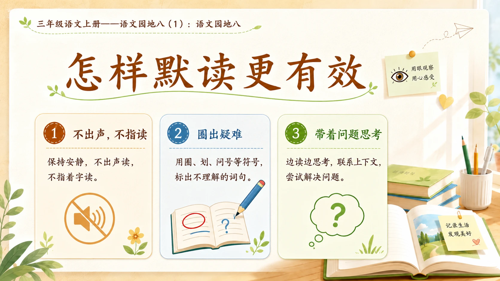 小学六年制统编教材系列课件——三年级语文上册：语文园地八（1） - 预览图4