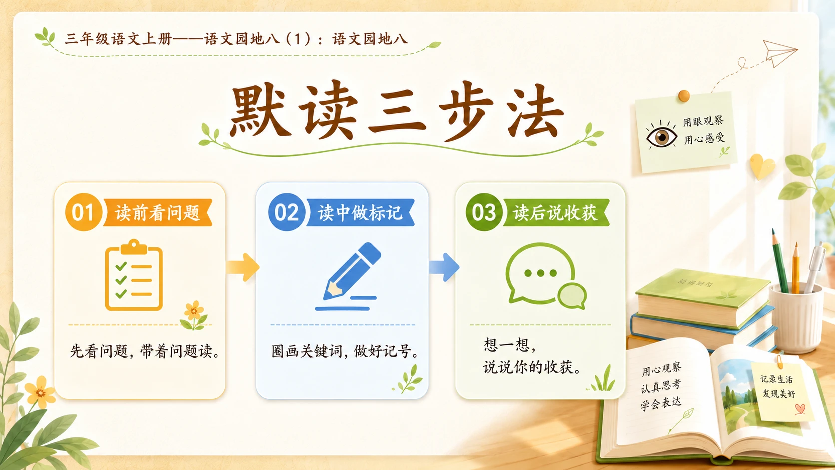 小学六年制统编教材系列课件——三年级语文上册：语文园地八（1） - 预览图5
