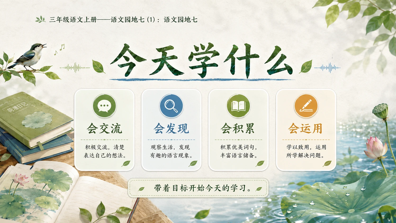 小学六年制统编教材系列课件——三年级语文上册：语文园地七（1） - 预览图2