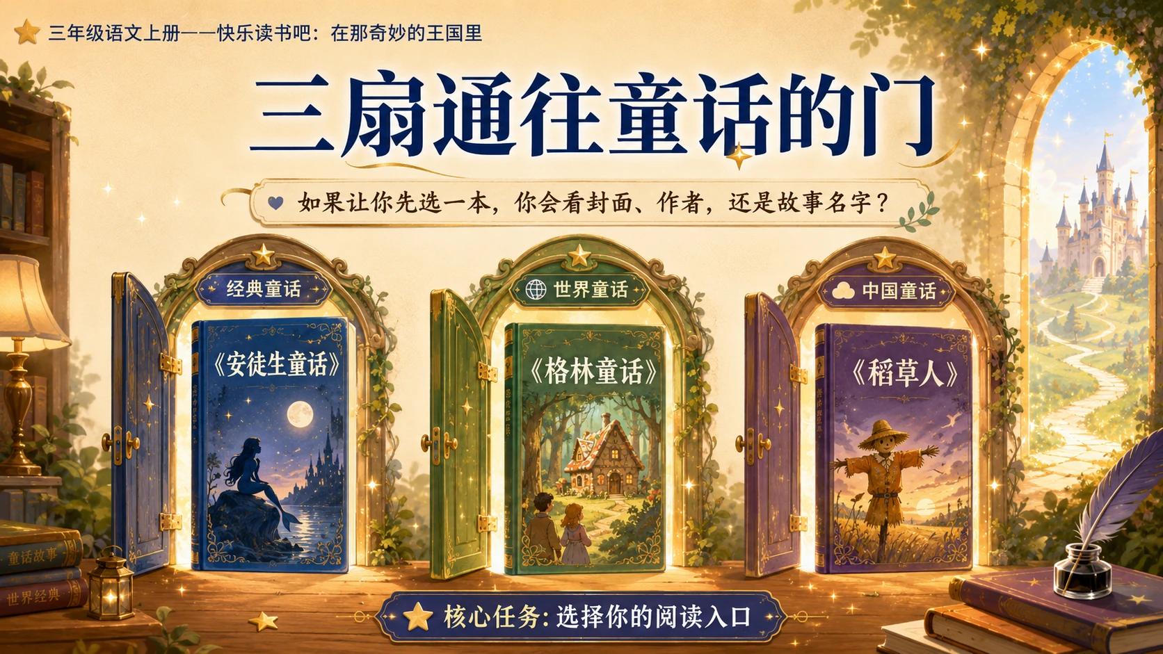 小学六年制统编教材系列课件——三年级语文上册：在那奇妙的王国里 - 预览图4