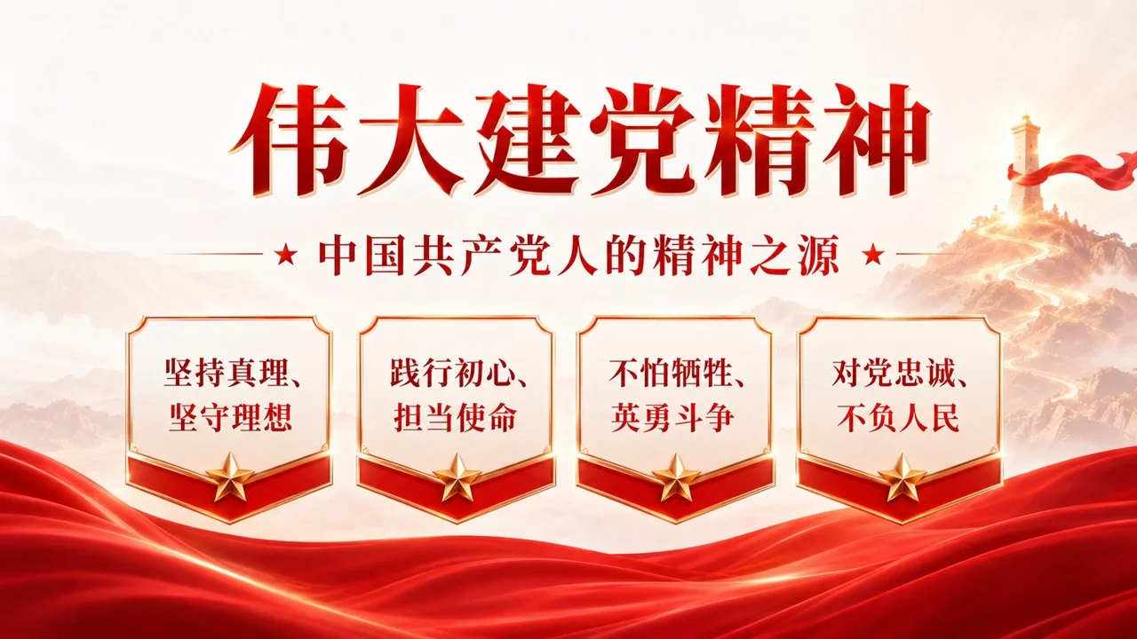 建党105周年主题党课PPT｜新征程是新的长征｜赓续红色血脉 走好新时代赶考路 - 预览图13