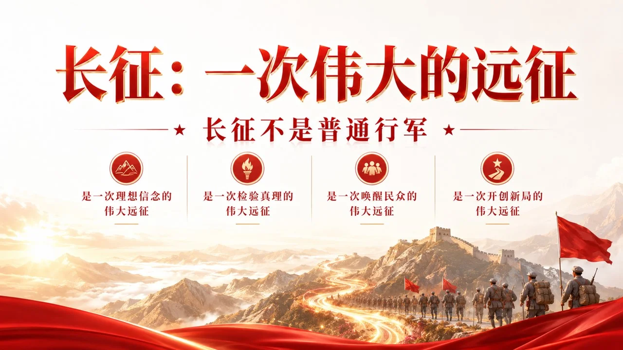建党105周年主题党课PPT｜新征程是新的长征｜赓续红色血脉 走好新时代赶考路 - 预览图16