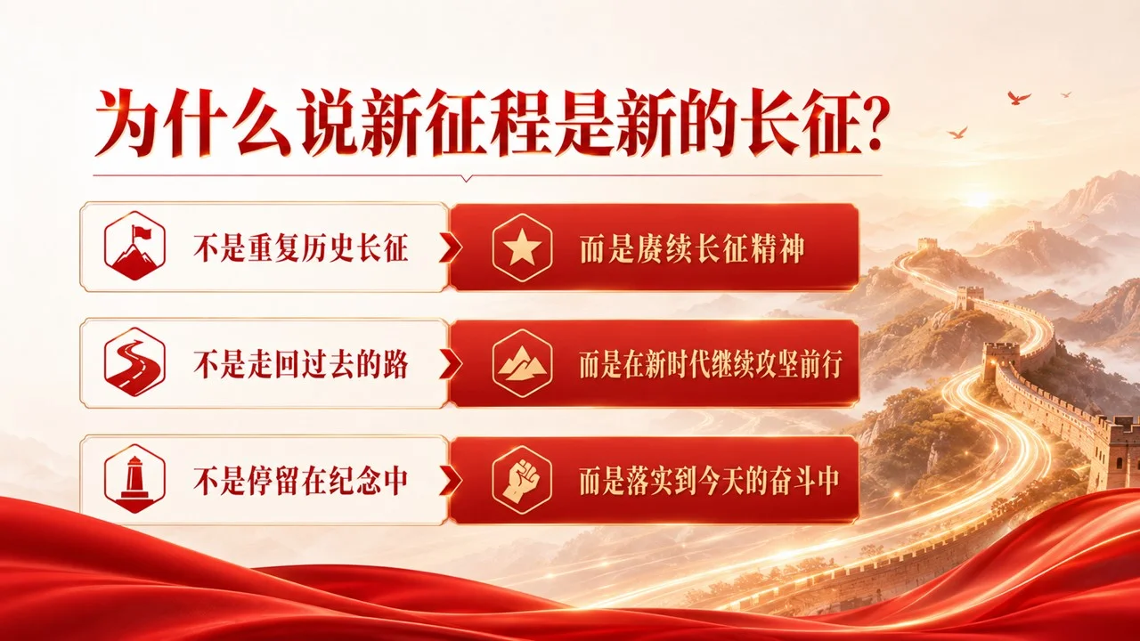 建党105周年主题党课PPT｜新征程是新的长征｜赓续红色血脉 走好新时代赶考路 - 预览图2