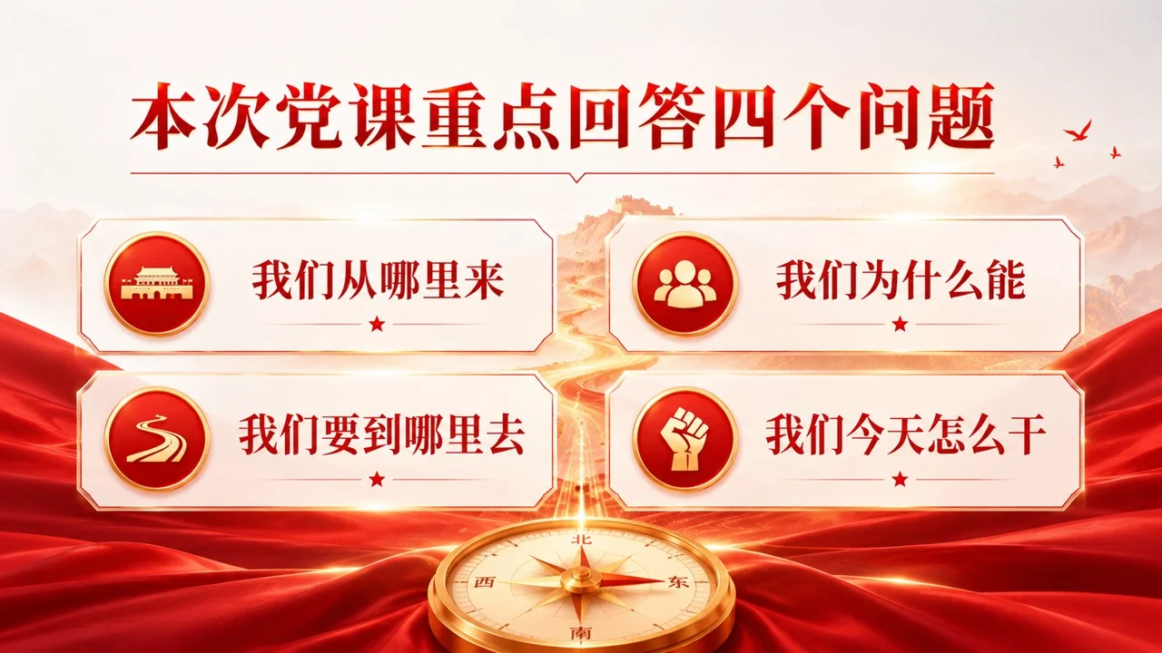 建党105周年主题党课PPT｜新征程是新的长征｜赓续红色血脉 走好新时代赶考路 - 预览图3