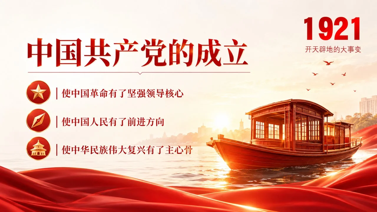 建党105周年主题党课PPT｜新征程是新的长征｜赓续红色血脉 走好新时代赶考路 - 预览图5