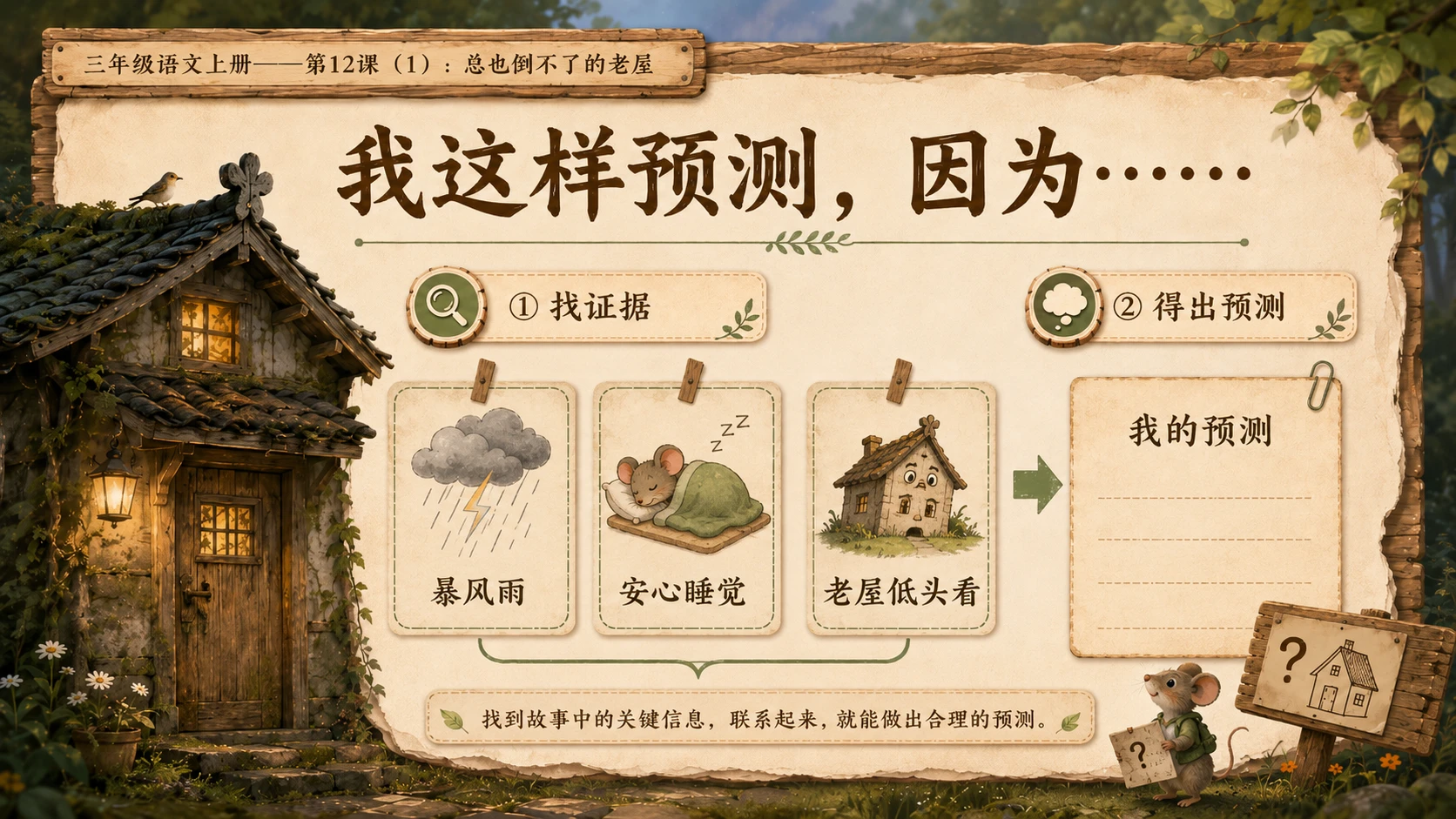 小学六年制统编教材系列课件——三年级语文上册第12课（1）：总也倒不了的老屋 - 预览图10