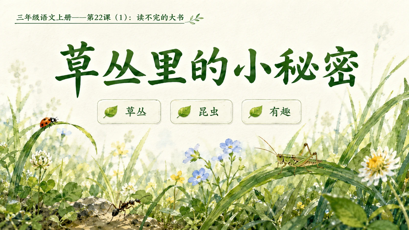 小学六年制统编教材系列课件——三年级语文上册第22课（1）：读不完的大书 - 预览图9