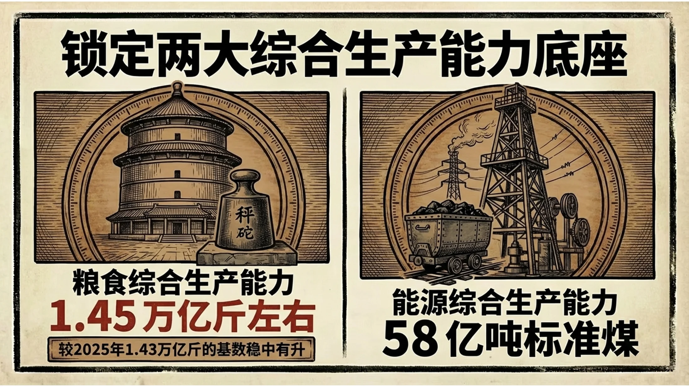 红黑木刻画手绘风格政府工作报告PPT - 预览图7