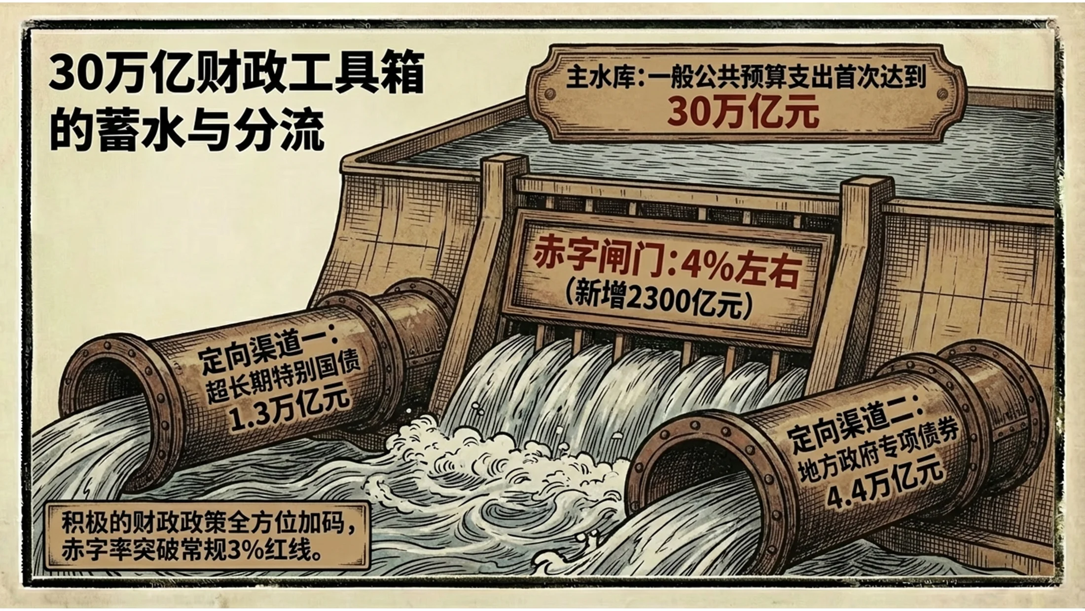 红黑木刻画手绘风格政府工作报告PPT - 预览图10