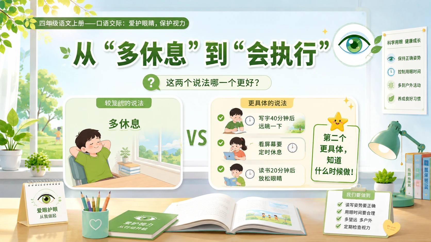 小学六年制统编教材系列课件——四年级语文上册爱护眼睛，保护视力 - 预览图7