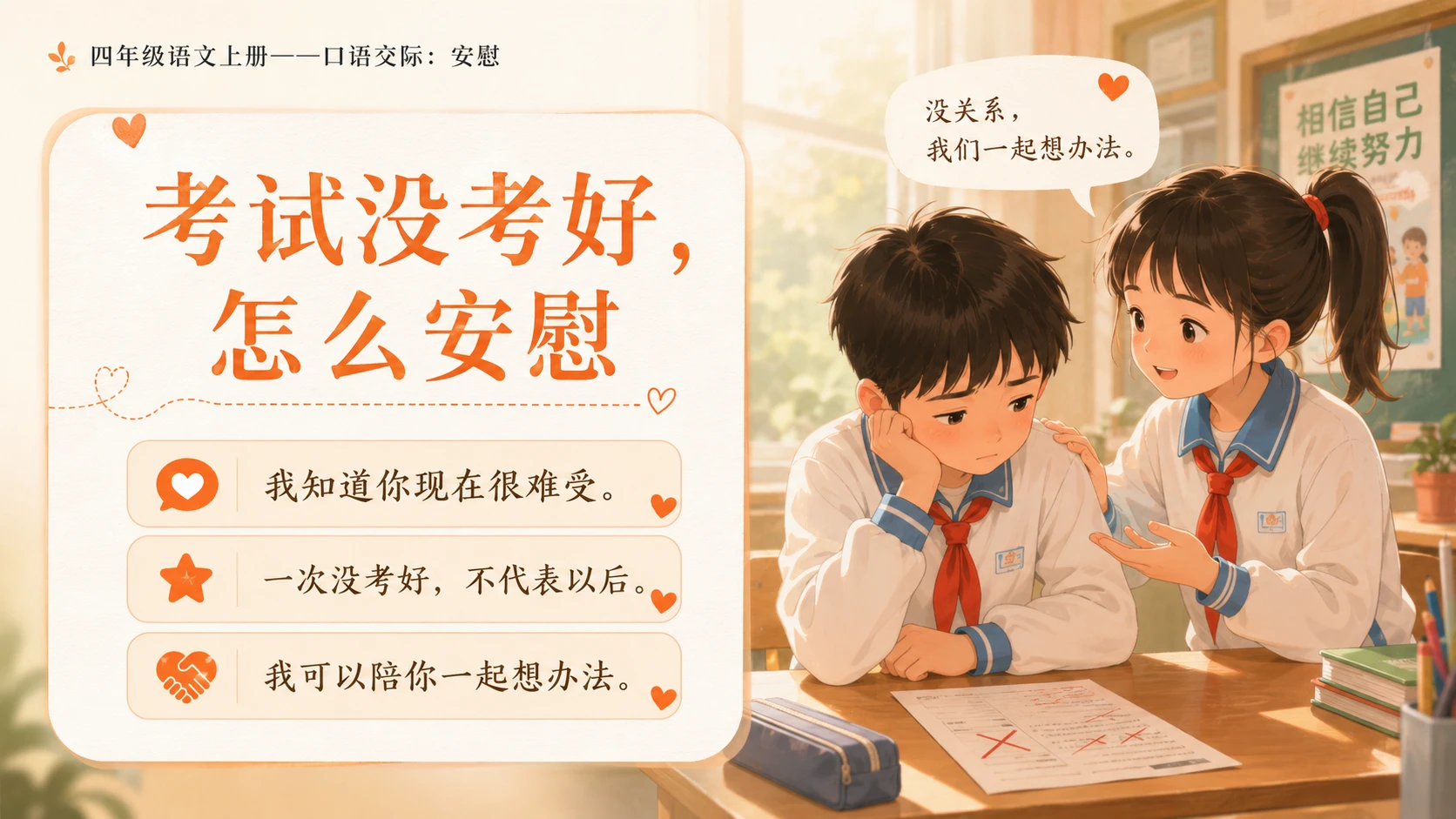 小学六年制统编教材系列课件——四年级语文上册：安慰 - 预览图6