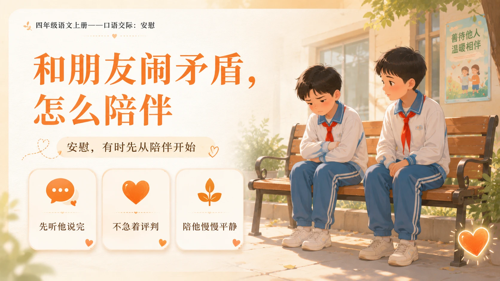 小学六年制统编教材系列课件——四年级语文上册：安慰 - 预览图9