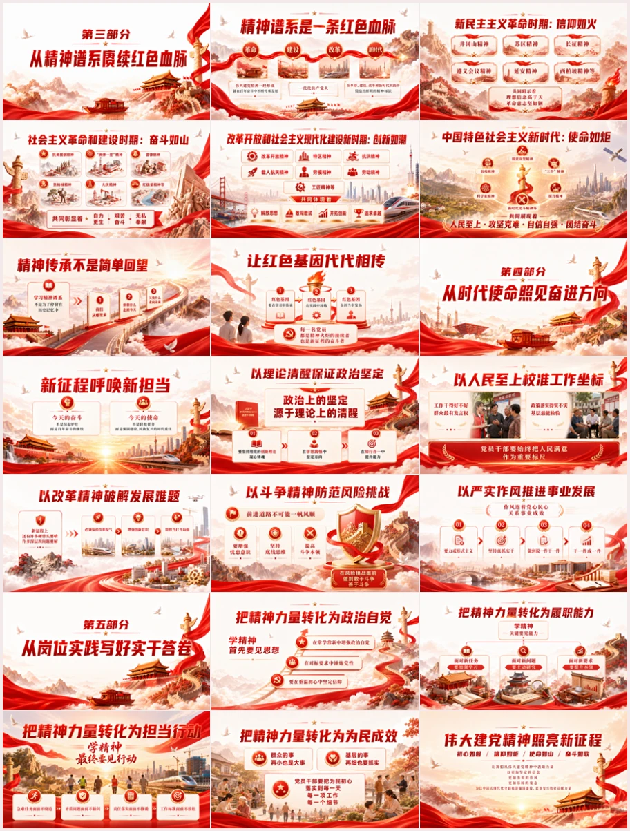 伟大建党精神照亮新征程PPT｜庆祝中国共产党成立105周年专题党课课件 - 预览图19
