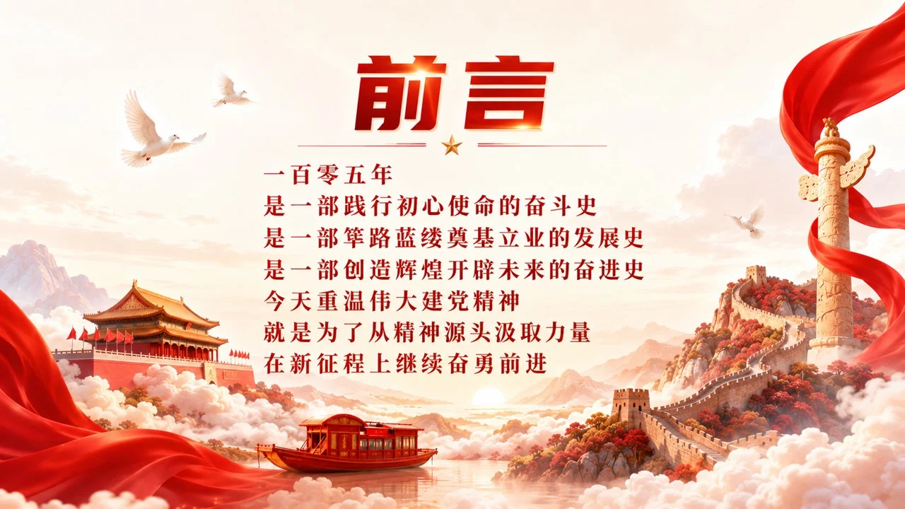 伟大建党精神照亮新征程PPT｜庆祝中国共产党成立105周年专题党课课件 - 预览图2