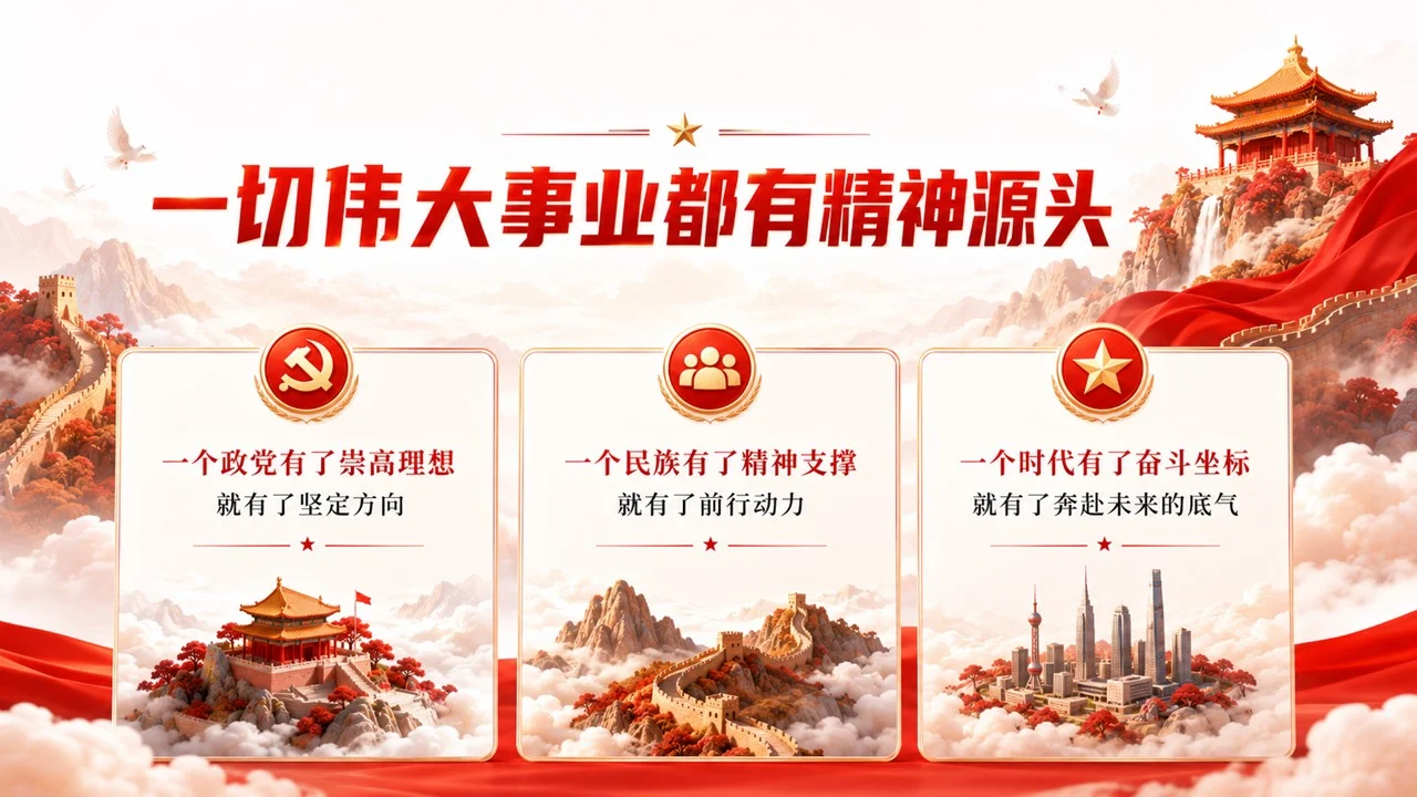 伟大建党精神照亮新征程PPT｜庆祝中国共产党成立105周年专题党课课件 - 预览图4