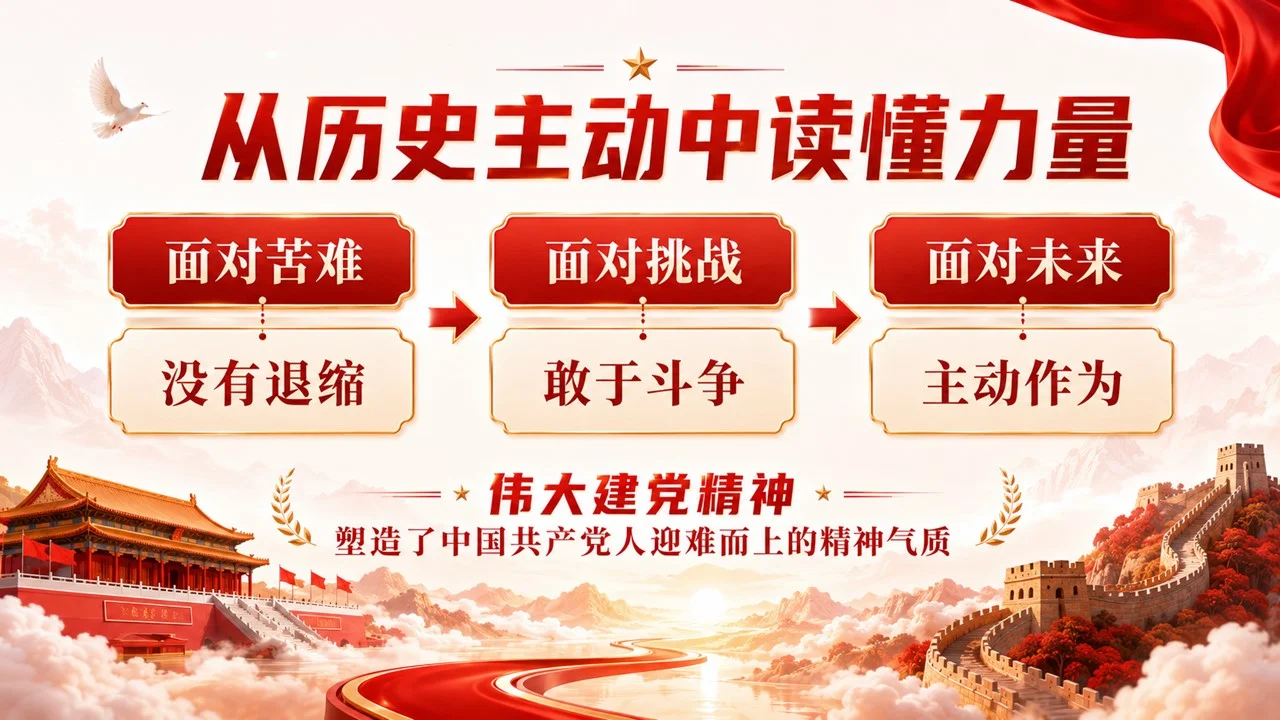 伟大建党精神照亮新征程PPT｜庆祝中国共产党成立105周年专题党课课件 - 预览图8
