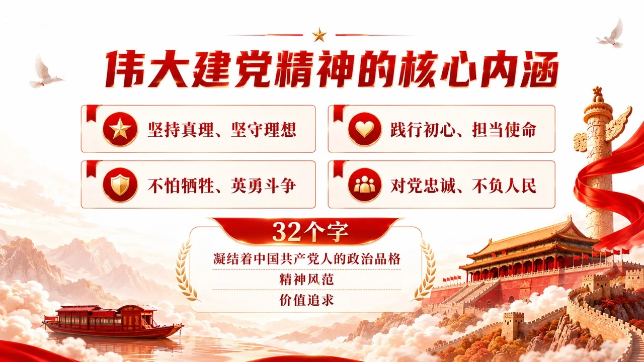 伟大建党精神照亮新征程PPT｜庆祝中国共产党成立105周年专题党课课件 - 预览图10