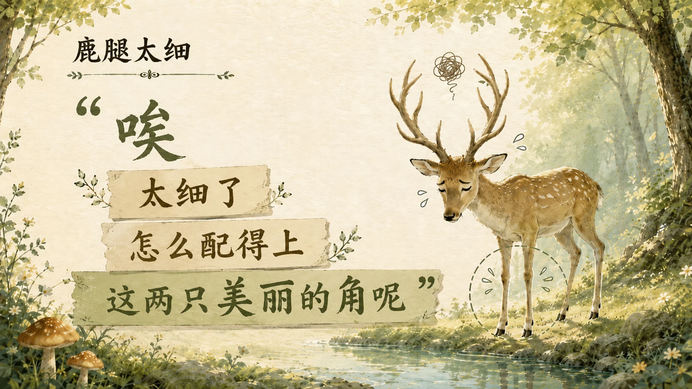部编版小学语文三年级下册《鹿角和鹿腿》PPT课件｜寓言故事思辨教学模板 - 预览图11