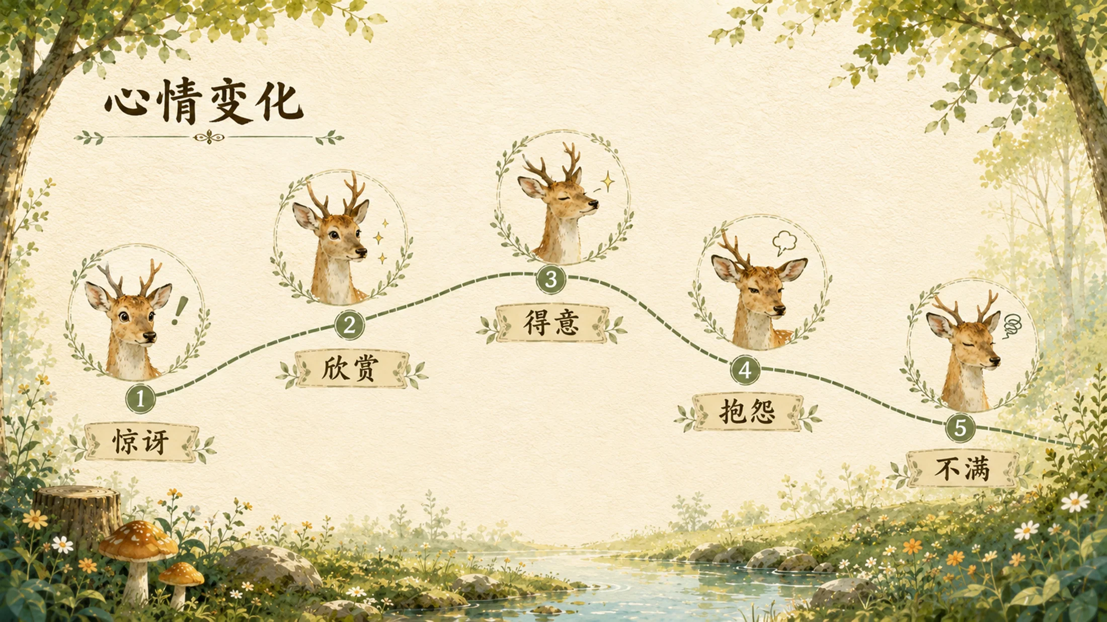 部编版小学语文三年级下册《鹿角和鹿腿》PPT课件｜寓言故事思辨教学模板 - 预览图12