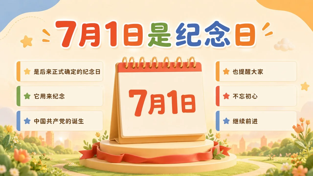 为什么建党节是7月1日？小学生七一建党节知识课PPT课件 - 预览图12