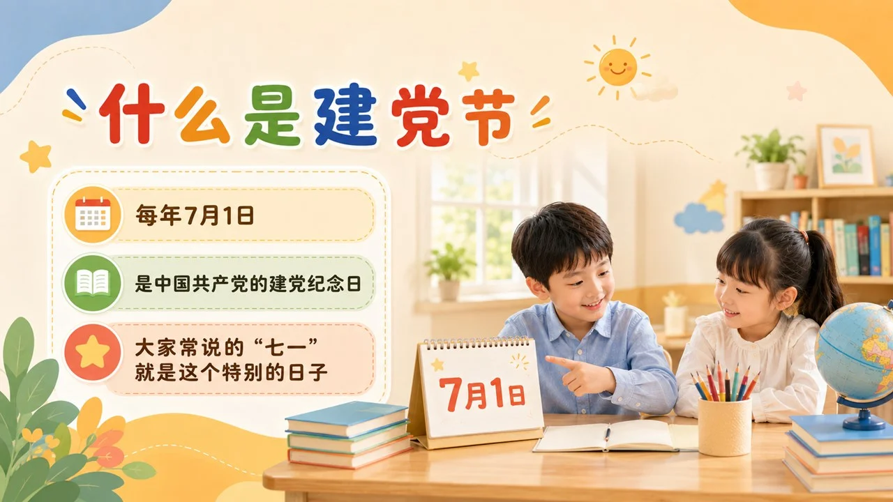 为什么建党节是7月1日？小学生七一建党节知识课PPT课件 - 预览图2