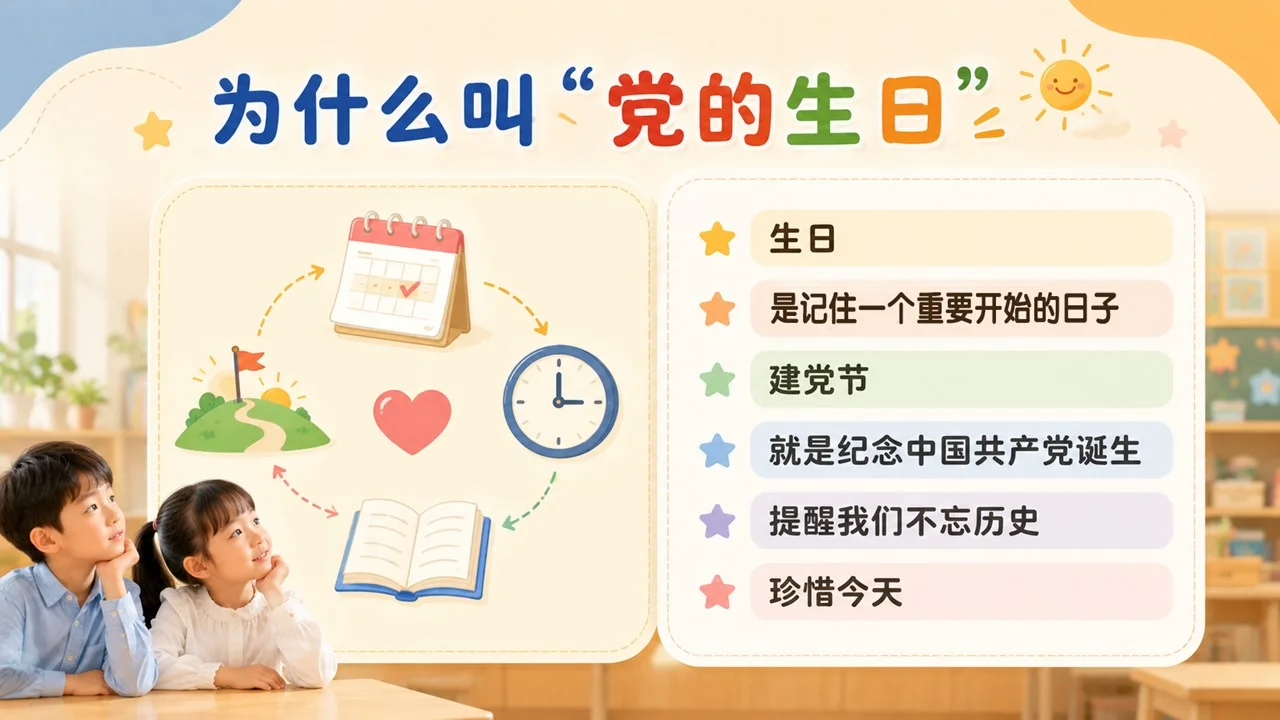 为什么建党节是7月1日？小学生七一建党节知识课PPT课件 - 预览图3
