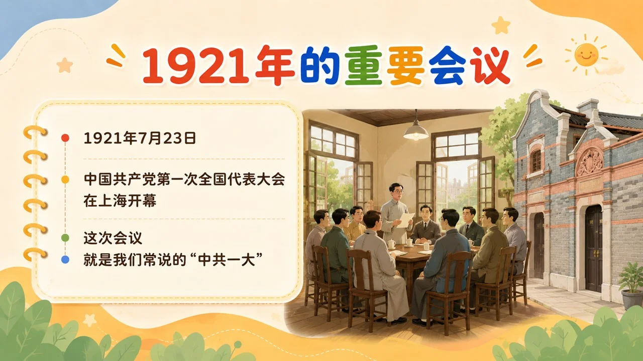 为什么建党节是7月1日？小学生七一建党节知识课PPT课件 - 预览图6