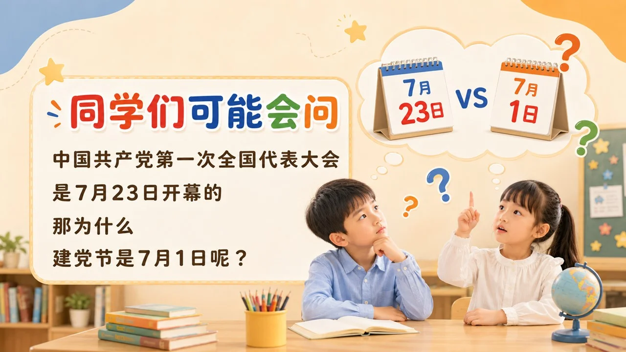 为什么建党节是7月1日？小学生七一建党节知识课PPT课件 - 预览图10