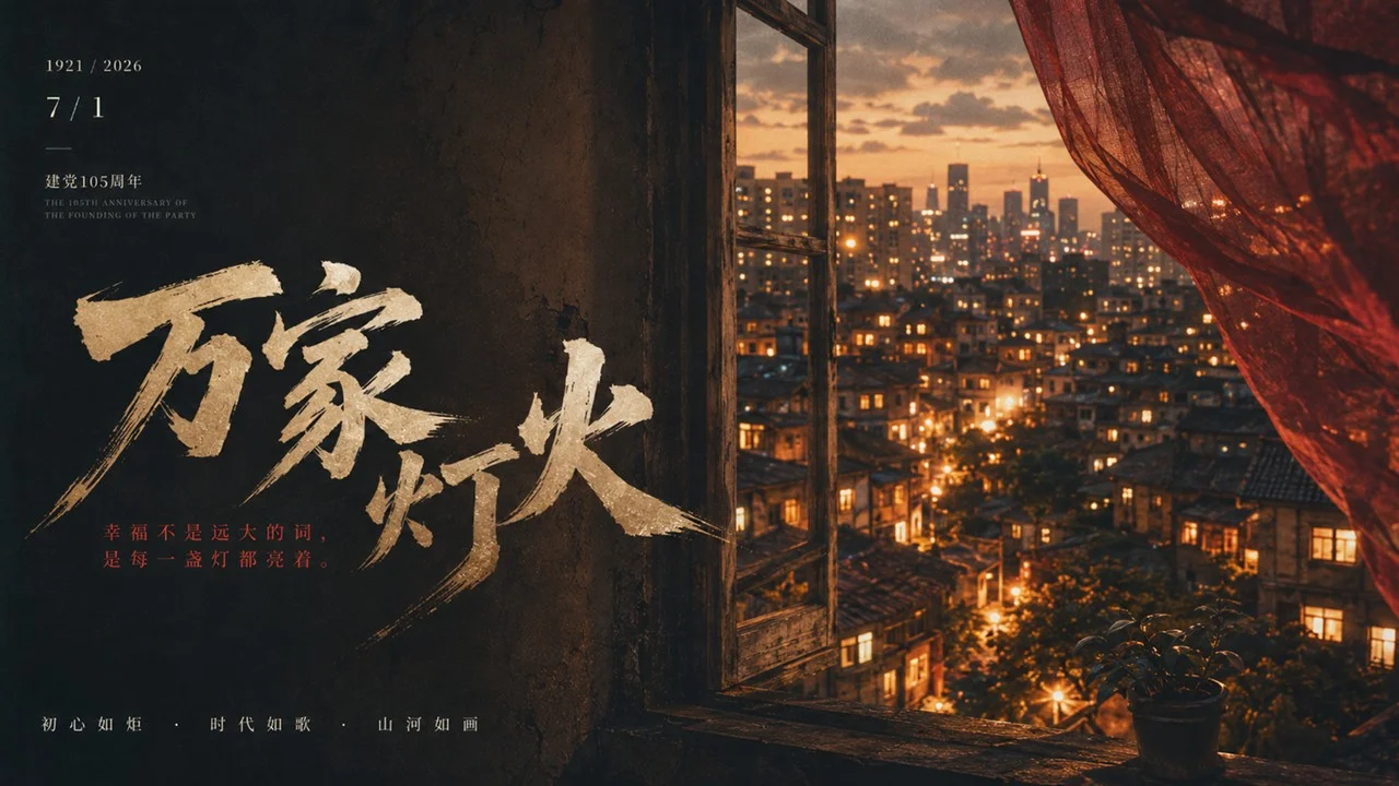 写给七一党的一封时代影像诗PPT - 预览图11