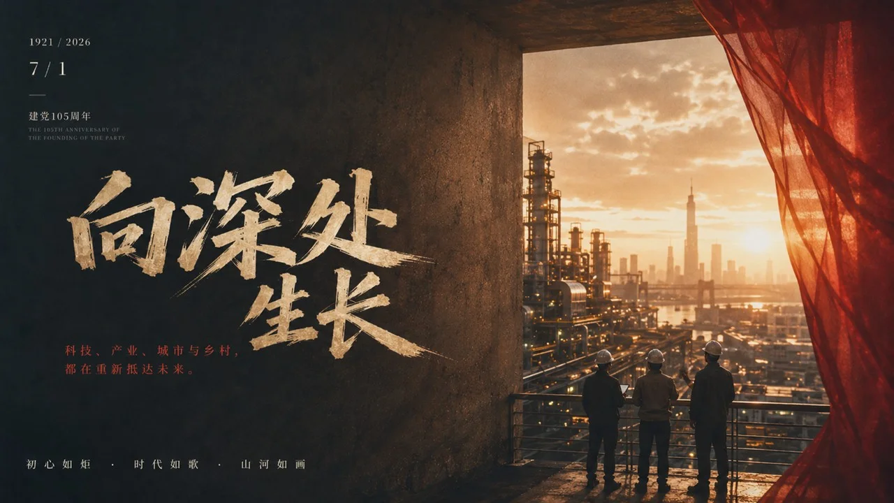 写给七一党的一封时代影像诗PPT - 预览图12