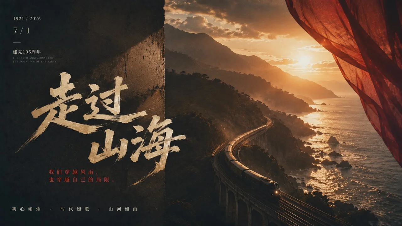 写给七一党的一封时代影像诗PPT - 预览图14