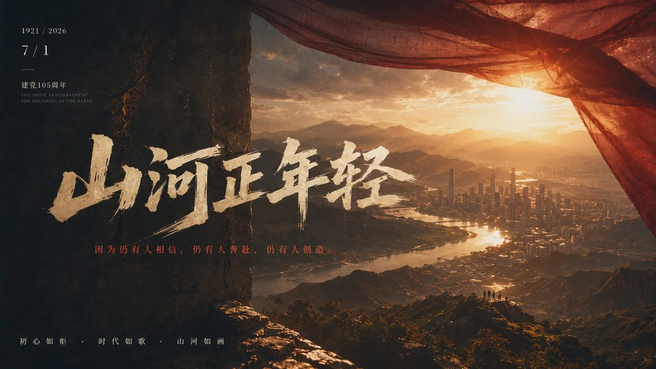 写给七一党的一封时代影像诗PPT - 预览图18