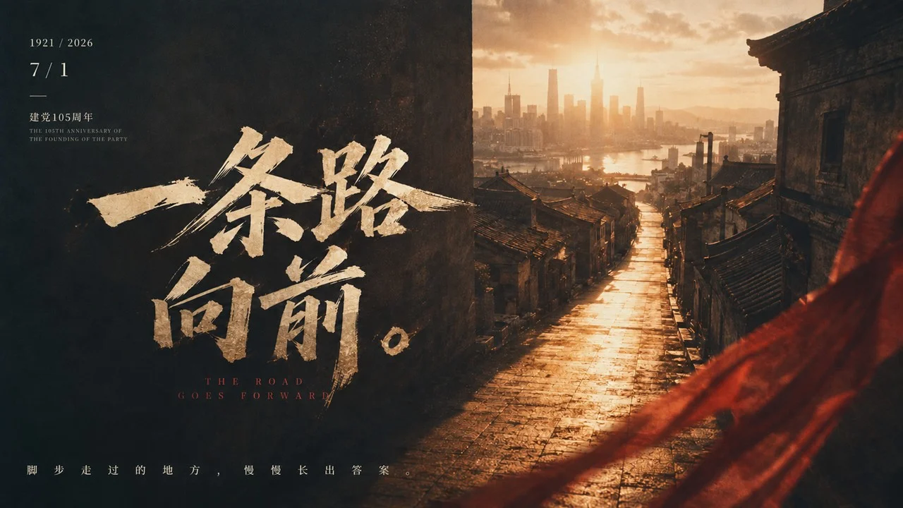 写给七一党的一封时代影像诗PPT - 预览图3