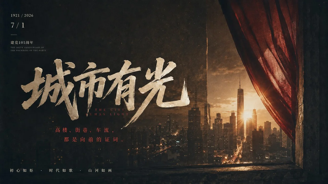 写给七一党的一封时代影像诗PPT - 预览图5