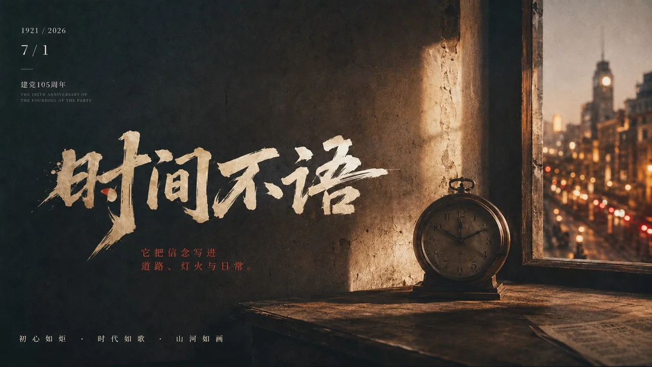 写给七一党的一封时代影像诗PPT - 预览图8