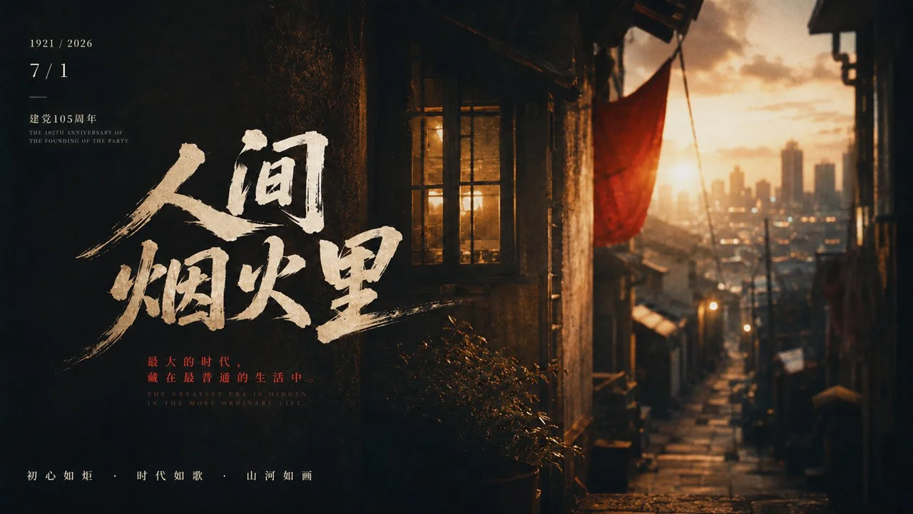 写给七一党的一封时代影像诗PPT - 预览图9