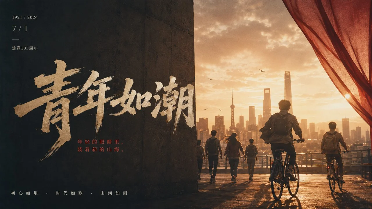 写给七一党的一封时代影像诗PPT - 预览图10