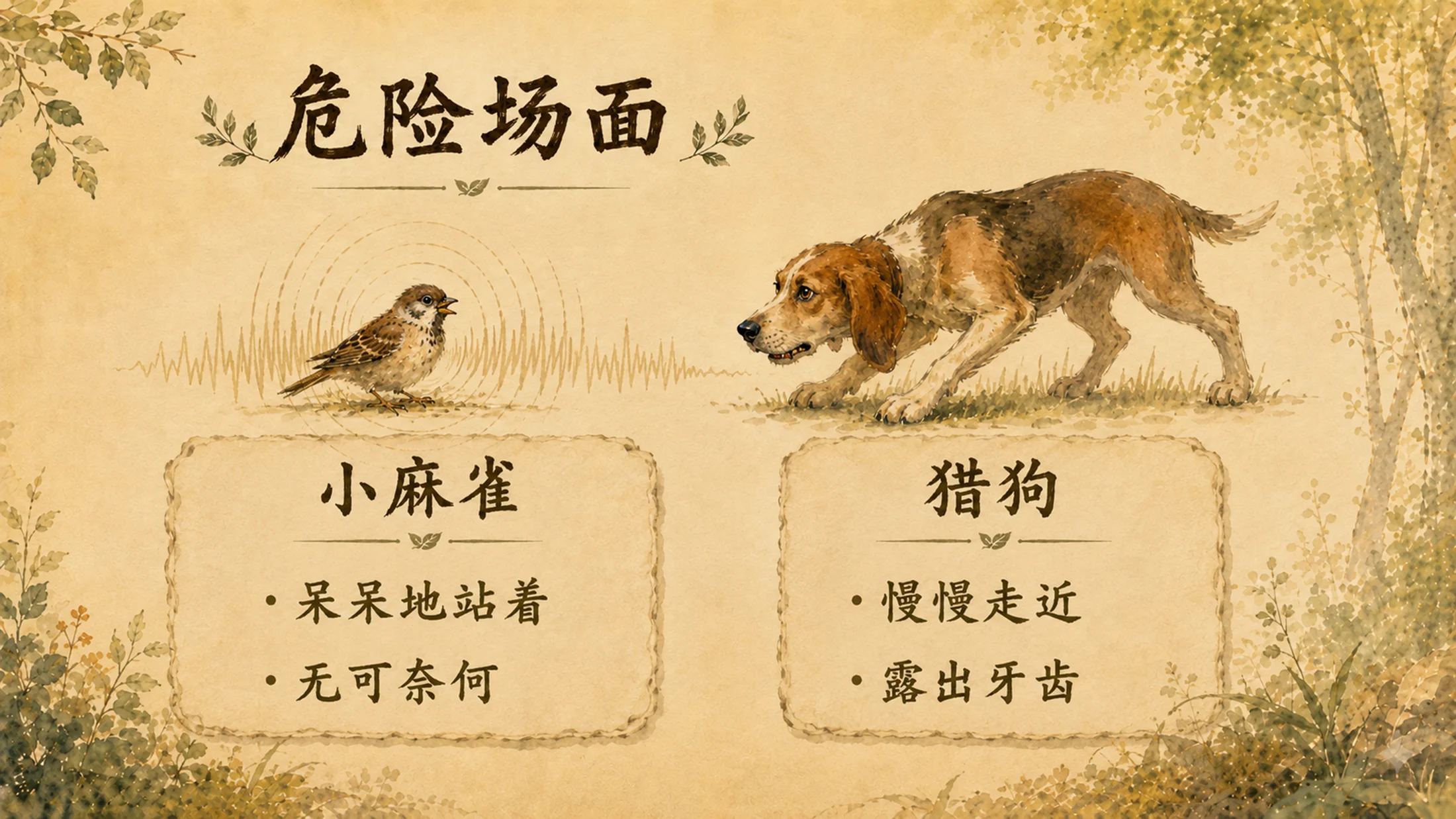 部编版小学语文四年级上册《麻雀》PPT课件｜动物故事母爱主题公开课模板 - 预览图14