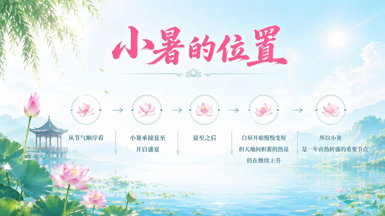 《小暑：热风初起，盛夏登场》二十四节气传统文化科普PPT课件 - 预览图5
