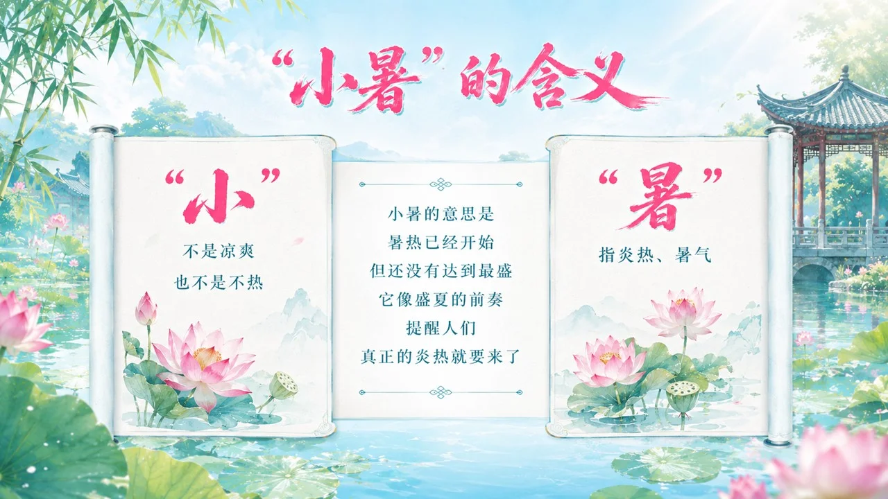 《小暑：热风初起，盛夏登场》二十四节气传统文化科普PPT课件 - 预览图6