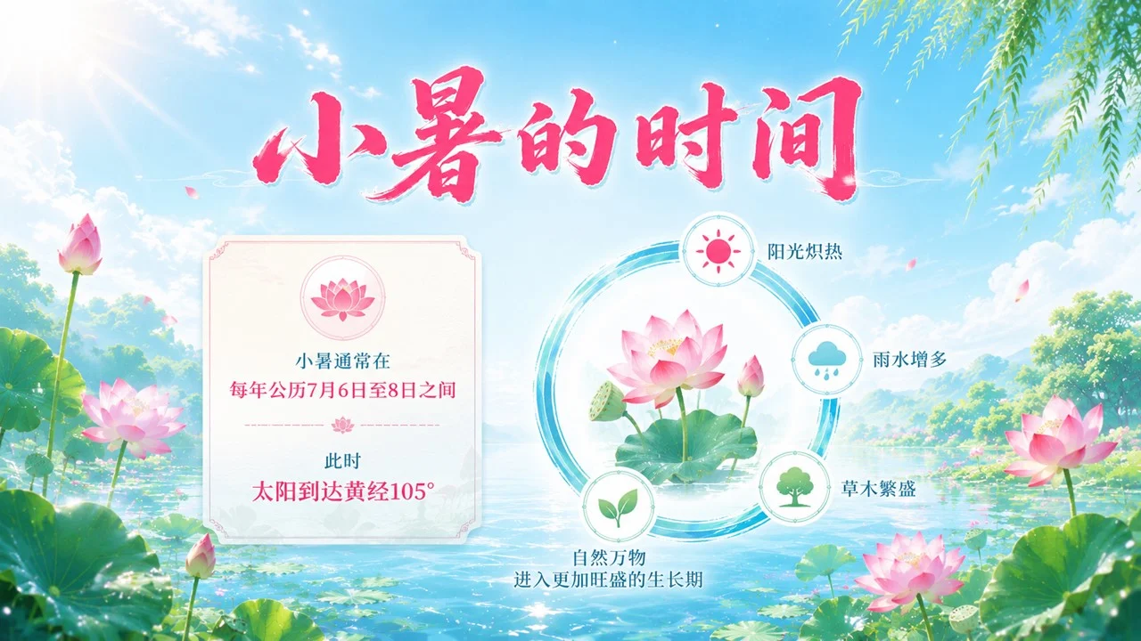 《小暑：热风初起，盛夏登场》二十四节气传统文化科普PPT课件 - 预览图7