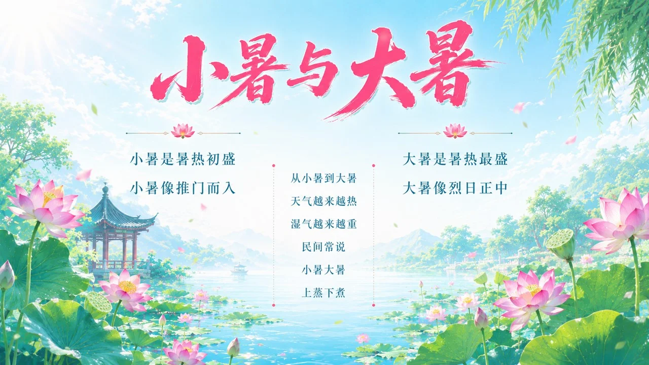 《小暑：热风初起，盛夏登场》二十四节气传统文化科普PPT课件 - 预览图8