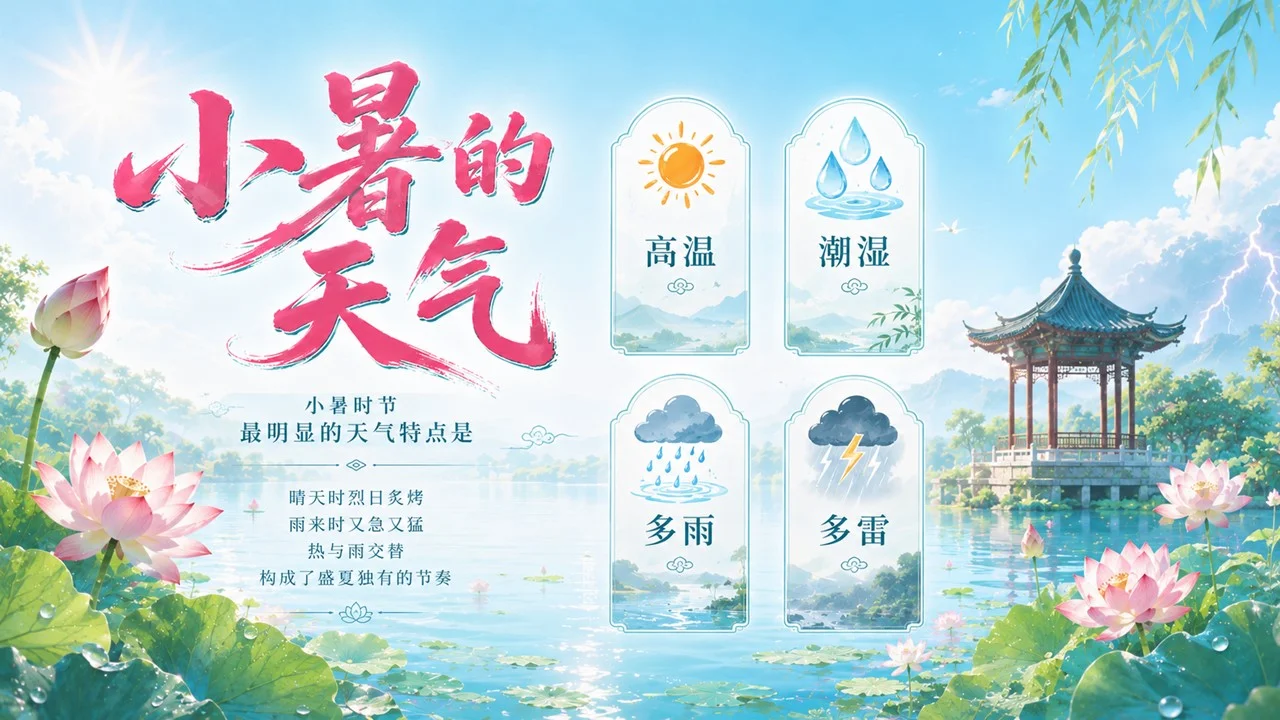 《小暑：热风初起，盛夏登场》二十四节气传统文化科普PPT课件 - 预览图10